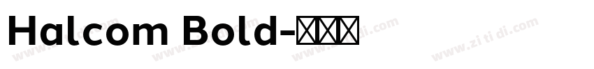 Halcom Bold字体转换